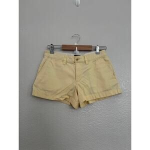Ralph Lauren Rugby Butter Yellow Vintage Khaki Shorts Size 0